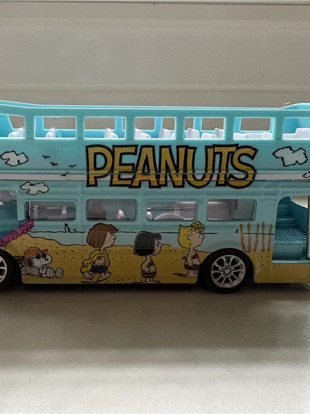 Peanuts Double-Decker Toy Bus